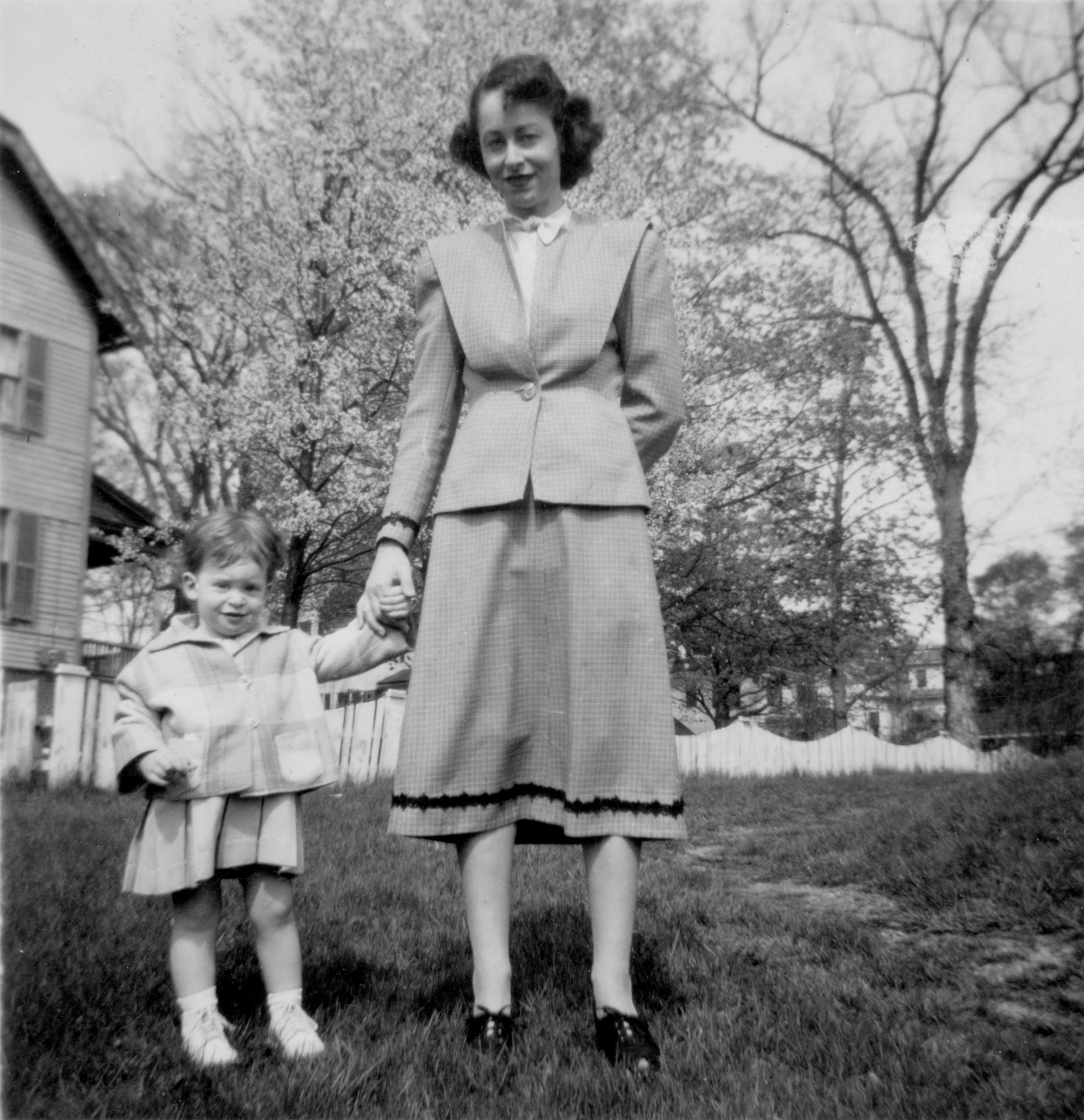 Spring 1949 Barbara and Anne Stack